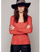 Free People Tea Cake Peplum Pullover - Lyst