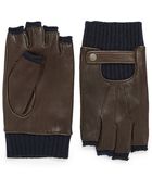 John Varvatos Wool Lined Fingerless Gloves - Lyst