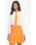 M Missoni Dégradé Grid Stitch Cardigan - Lyst