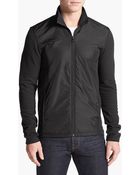 Michael Kors Nylon Front Full Zip Sweatshirt - Lyst