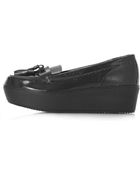 Topshop Maddy Flatform Tassle Loafers - Lyst