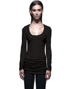 Lanston Long Sleeve Scoop Neck Top - Lyst