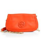 Tory Burch Amanda Logo Clutch - Lyst