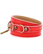 Balenciaga Papier Leather Bracelet - Lyst