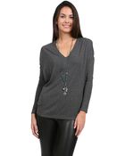 Bella Luxx Long Sleeve V Neck Top - Lyst