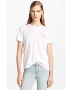 Christopher Kane Cotton Cashmere Tee - Lyst