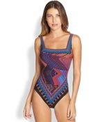 Gottex One-Piece Creole Tank Swimsuit - Lyst