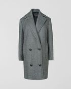 Jaeger Oversized Herringbone Coat - Lyst