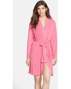 Natori Aphrodite Short Robe - Lyst