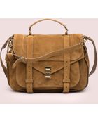 Proenza Schouler Ps1 Extra Large Suede - Lyst
