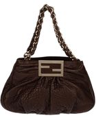 Fendi Medium Leather Bag - Lyst