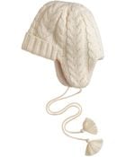 J.Crew Cableknit Trapper Hat - Lyst