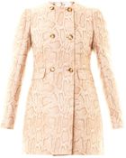 Stella McCartney Edwige Snakejacquard Coat - Lyst