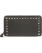 Valentino Continental Zip Around Wallet - Lyst