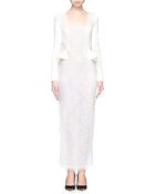 Alessandra Rich Lace Peplum Gown - Lyst