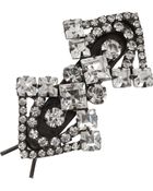 Jennifer Behr Gunmetal Swarovski Crystal Hairclip - Lyst