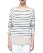 Vince Colorblock Cashmere Sweater with Raglan Sleeves - Lyst