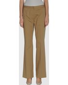 Blue Les Copains Formal Trouser - Lyst