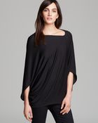 DKNY Asymmetric Three Quarter Sleeve Dolman Tee - Lyst
