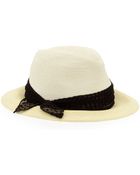 Eugenia Kim Lillian Straw Fedora Ivory - Lyst
