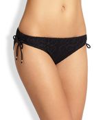 Ralph Lauren Blue Label Tunnel Crochet Bikini Bottom - Lyst