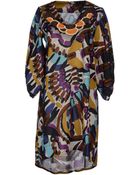 Rose' A Pois Short Dress - Lyst