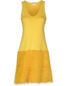 Rose' A Pois Short Dress - Lyst