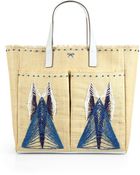 Anya Hindmarch Woven Straw & Raffia Tote - Lyst