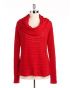 Calvin Klein Jeans Cowlneck Cotton Sweater - Lyst