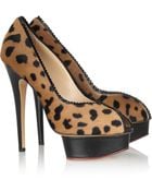 Charlotte Olympia Daphne Calf Hair Platform Pumps - Lyst