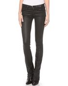 Current/Elliott The Coated Slim Boot Jeans - Lyst