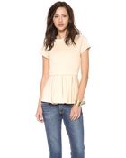D.ra Essen Peplum Top - Lyst