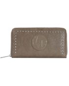 Armani Jeans Wallet Eco Patent Leather Logo - Lyst