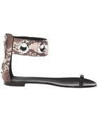 Giuseppe Zanotti flats flat sandals - Lyst