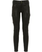 J Brand Black Leather Pants - Lyst