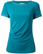 MICHAEL Michael Kors Studded T-Shirt - Lyst