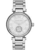 Michael Kors Skylar Silver-tone Stainless Steel Watch - Lyst