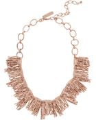 Oscar de la Renta Rose Goldplated Necklace - Lyst
