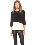 Preen By Thornton Bregazzi Dillon Peplum Top - Lyst