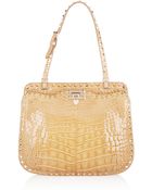 Valentino Rockstud Alligator Shoulder Bag - Lyst