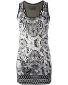 Philipp Plein Tiger Print Tank Top - Lyst