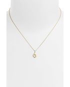 Nunu Designs Small Initial Pendant Necklace - Lyst