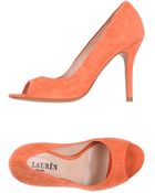 Lauren by Ralph Lauren Courts with Open Toe - Lyst