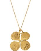 Aurelie Bidermann Gold-Dipped Clover Pendant Necklace - Lyst