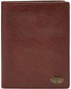 Fossil Estate Leather Passport Case - Lyst