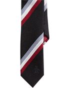 Original Penguin Slim Fit Striped Wool Tie - Lyst
