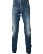 DSquared2 Distressed Slim Fit Jean - Lyst