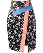 Emanuel Ungaro Floral Print Pencil Skirt - Lyst