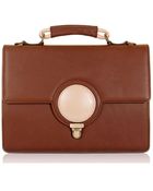 Flaska Laverne Momo Dark Tan Satchel Bag - Lyst