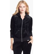 MICHAEL Michael Kors Studded Shoulder Hoodie - Lyst